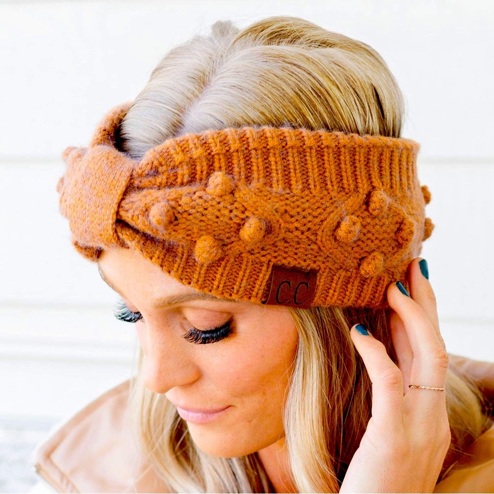 CC Boutique Knitted Pom Headband